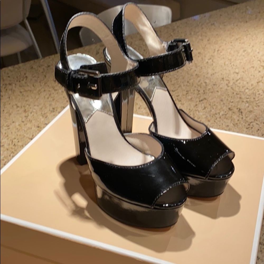 Michael Kors black patent leather shoes